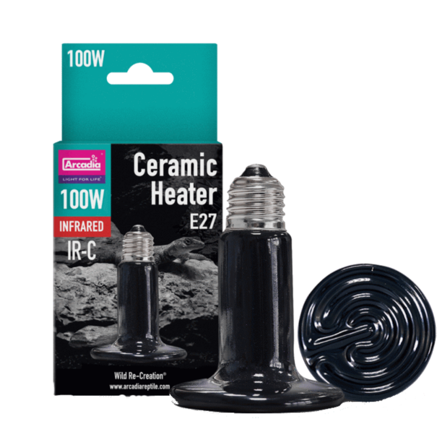 Arcadia Ceramic Heat Lamp E27 100 W