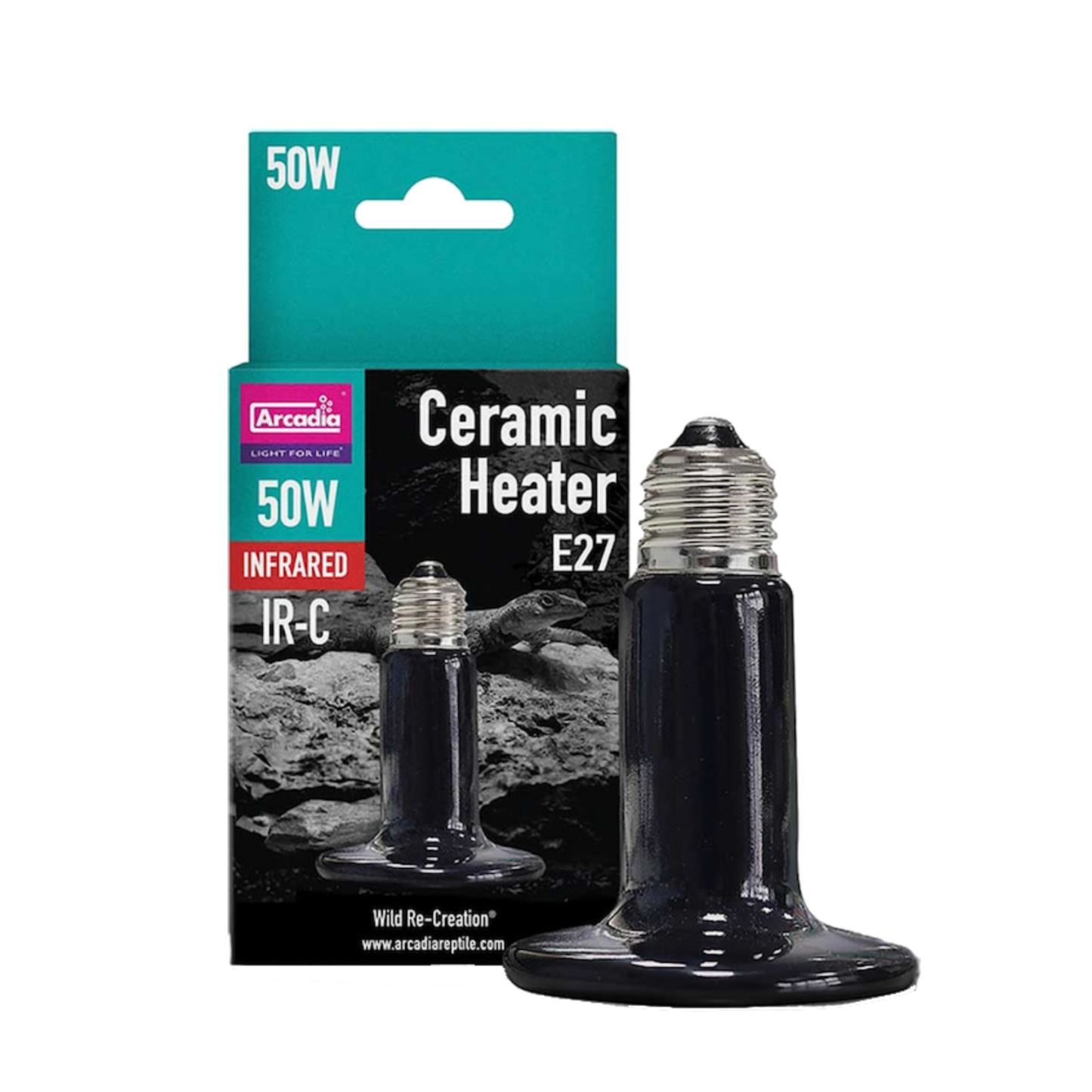Arcadia Ceramic Heat Lamp E27 50 W