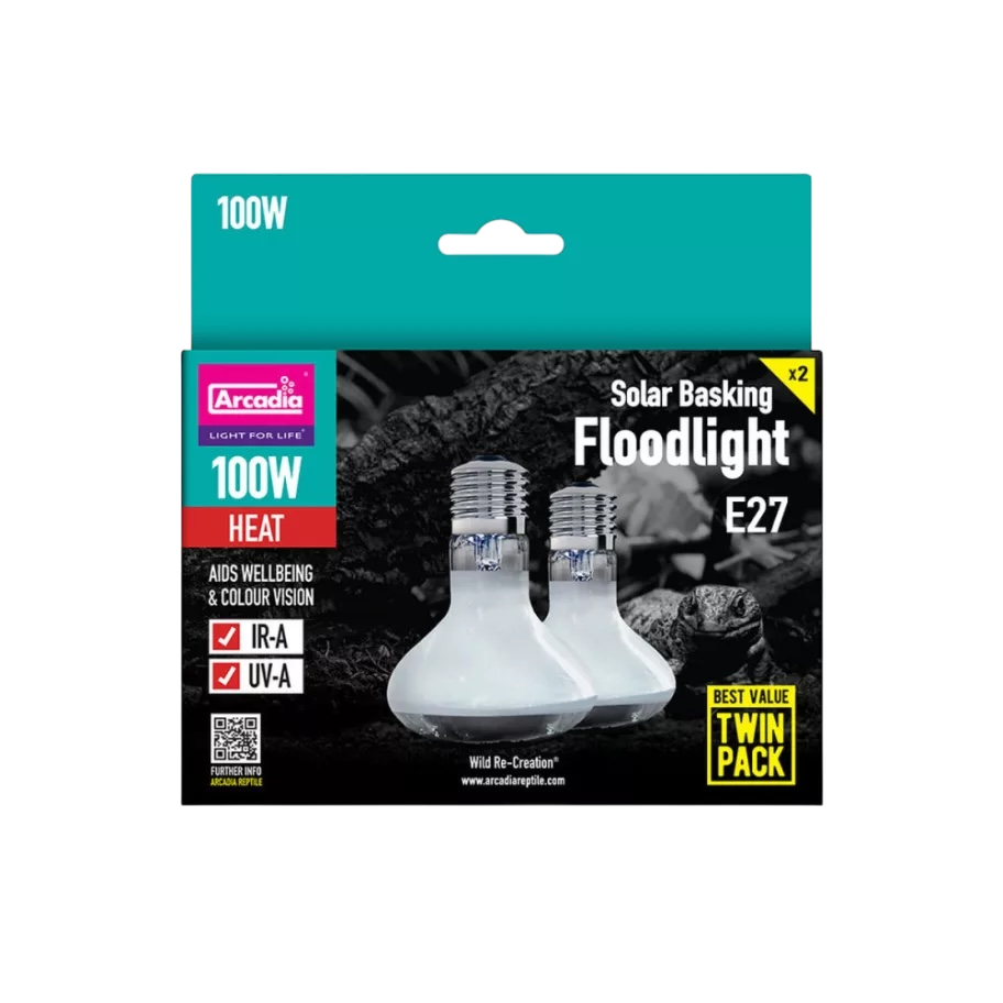 Arcadia Basking Solar Floodlight 100 W - Twin Pack