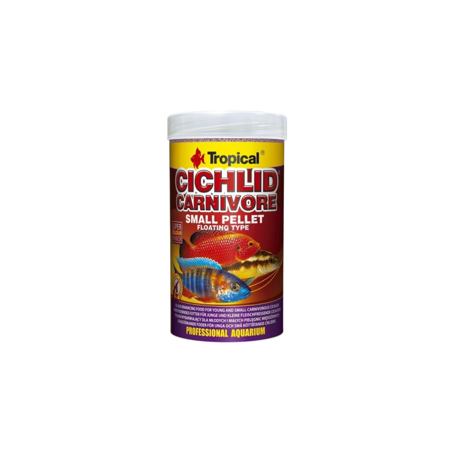 Tropical Cichlid Carnivore Small Pellet 250ml/90g